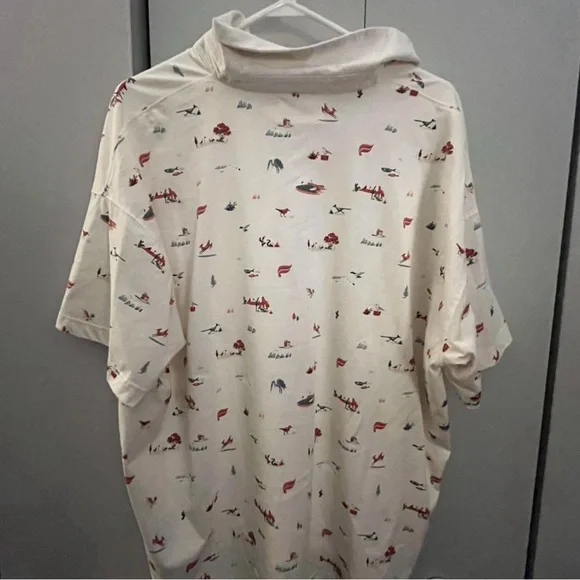 Fabletics x Malbon Mens Effortless Oversized Polo XL Great Condition - Picture 2 of 3